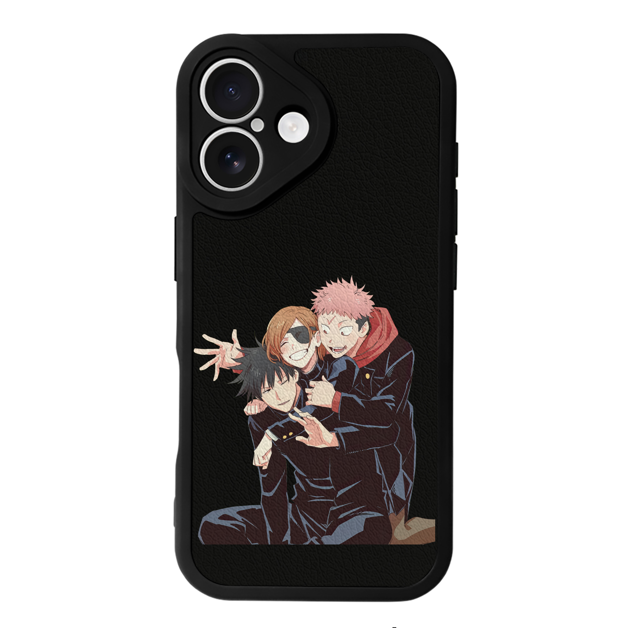 （画像用） 呪術廻戦 Jujutsu Kaisen 【iPhone 16シリーズ対応】シリコンスマホケース（レザー調） 材質：シリコン